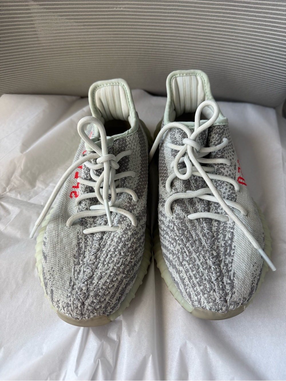 Adidas Yeezy Boost 350 V2 Gray Tint Blue Men’s 7 Women’s 8 Authentic No Box
